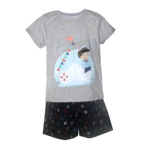 Two Mix Setelan Anak Laki Bahan Kaos Katun Size 1-12 Full Digital Printing 4200