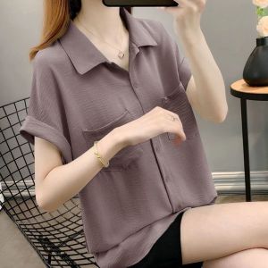 Phụ nữ t-shirt lỏng áo voan phụ nữ áo mùa hè cho Nữ Ngắn Tay 0205