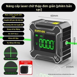 CHAOQUN | Máy cân bằng laser kỹ thuật số độ chính xác cao với nam châm 4 cạnh và đo góc