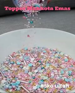 (20gr) Mutiara / Sprinkle Edible Topper Hiasan Kue Ulangtahun (Bisa Dimakan)