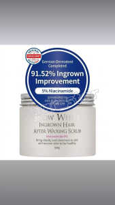 Beauty Recipe Snow White Ingrown Hair After Waxing Scrub 500g 5% Niacinamide Exfoliate Bump