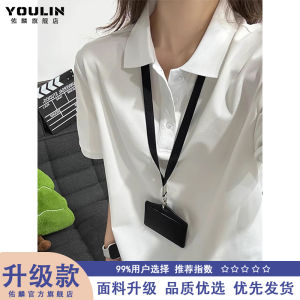 Áo Thun Polo Tay Ngắn Màu Đen Nguyên Chất Phong Cách Mỹ Dành Cho Nam Mùa Hè Dáng Rộng Tay Ngắn Cổ Polo Chất Lượng Cao Vai Vừa Vặn