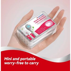 20 Pcs/ Box Exploded Bead Toothbrush Disposable Cleaning Toothbrush Portable Travel Toothbrush with Toothpaste Teeth Whitening