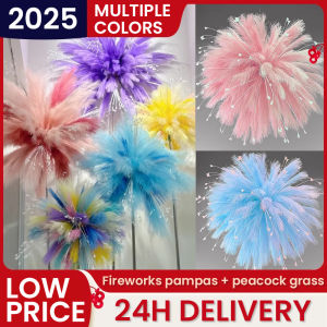 100 PCS Natural reed dried flowers DIY handmade wedding flowers decorated Pampas grass reeds