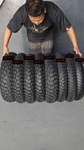 Dual Sports Tire Motorcycle 17 Tubeless Gulong Ligid All Season On/ Off Road - Red Indian