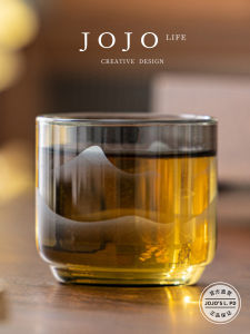 High Borosilicate Glass Tea Cup Heat Resistant Jojos L.PD.Losing Modern Simple Style Home Use Tea Drinking Cup