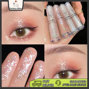 อายแชโดว์แบบน้ำ อายแชโดว์ชนิดน้ำ อายแชโดว์ลิควิด อายแชโดว์ประกายมุก 4 สี กลิตเตอร์ กันน้ํา แต่งหน้า /อายเชโด