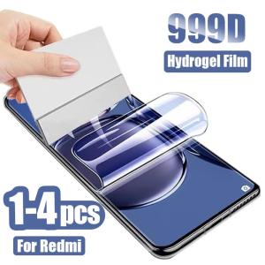 1-4Pcs Hydrogel Film Screen Protector For Xiaomi Redmi Note 14 Pro 5G 15 13 12 11 10T 10 Pro Max 15C 14C 15 13C 10 Anti-Scratch