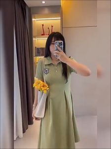 Gaun Wanita Short Sleeves & Resleting: Pilihan Fashion Musim Panas