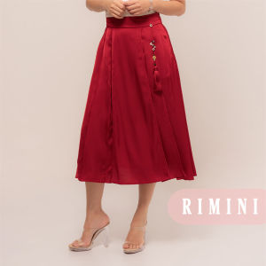 RIMINI - Bawahan Rok Plisket Wanita Midi Size XS-XL - Xinran Skirt CC30622