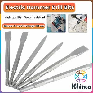 KLIMO Electric Hammer Drill Bits Chisel Point Flat Chisel Drill Bit Impact Drill Bit