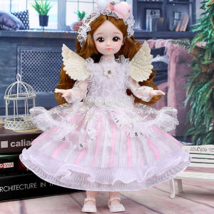2024 New 30cm Princess Doll Set 6 Parts BJD Girl Children Realistic Toy Gift Fashion Series Plastic Material for Ages 3-14