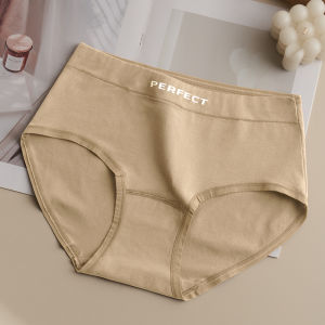 White Cotton Underwear Womens Antibacterial Full Cotton 2025 New Seamless Mid-Waist Sports Youth Triangle Shorts Spring Summer