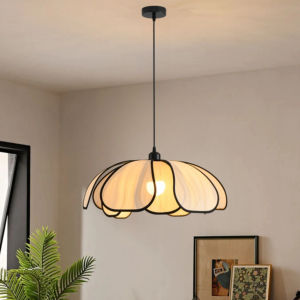 Petal Pendant Lamp Adjustable Height Hanging Light Modern Living Dining Room Bedroom Kitchen Island Chandelier Indoor Lighting