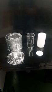 ท่ออะคริลิคสีใส สีขาว 20-120 มม.ท่อหนา 2-3 มม.ยาว 10 ซม.แผ่นวงกลม ฝาปิดท่อ 45-200 มม.แผ่นหนา3-4มม.สีขาว สีใส