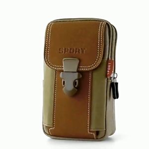 Outdoor Canvas Waist Bag Sport Casual Men Phone Purse Zipper Belt Bum Pouch