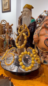 Vòng Tay San Hô Vàng Dạng Tròn Đủ Size - Phúc An Linh Bảo - Hút Tài Lộc Cát Tường Mệnh Thổ - Kim