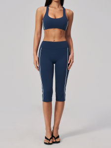 QYUED | Quick-Dry High Waist Slimming Yoga Outfit Set with Padded Bra