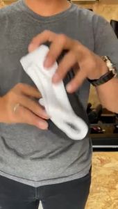 Dr iam Sepatu Kulit Pria Kasual Santai Slip On Putih Terbaru & Terlaris Sol Karet Anti slip