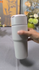 Kawu portable blender mini 680ml juice blender 10 blade Stainless steel double cups Keep cold ice blender machine