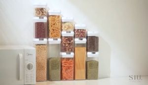 Paket Hemat 7 pcs Toples Makanan Kedap Udara Vacuum - Clear Sealed Vacuum Food Container