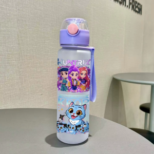 Hasbro | 3D Printed Water Cup With Cartoon Character Patterns 700ML Water Bottle – Girls’ Sports Plastic Portable