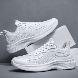 Summer Breathable White Athletic Shoes
