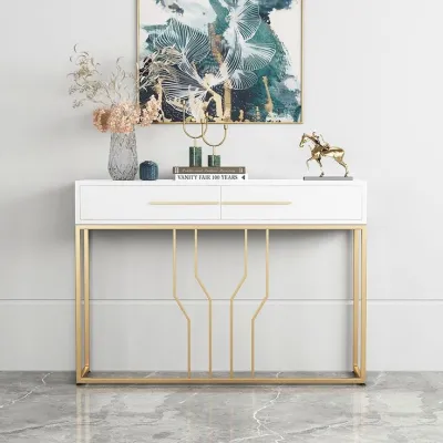 RJP FURNITURE Meja Console Minimalis Estetik Industrial- Lamino End Table Series