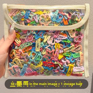 NING ZHOU | Colorful Side & Back Head Mini Hair Clips For Kids Girls