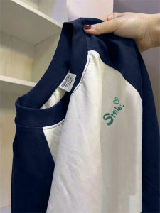 Áo Thun Tay Dài Bông Dày Men American Raglan Form Rộng Thời Trang Trẻ