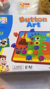 Mainan Edukasi untuk Anak | Button Art Mushroom Nail Toy 12 | 3D Colorful Button Mushroom