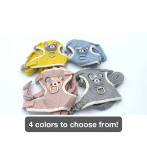 Small Pet Leash Clothes Chest Strap Vest Cartoon Pet Collar Puppy Cat Rabbit