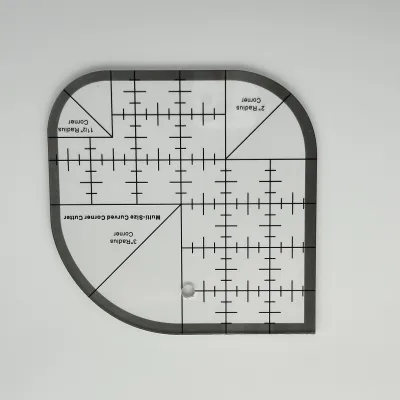 Thickened Acrylic Multi-Functional Sewing Patchwork Ruler Anti-Slip Quilting Template round Edge Drafting T-square Ruler