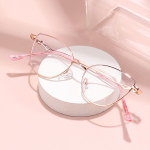 Metal Cat Eye Womens Fashionable Anti Blue Light Reading Glasses With High-definition Display Of Youthful Reading Glasses 9792