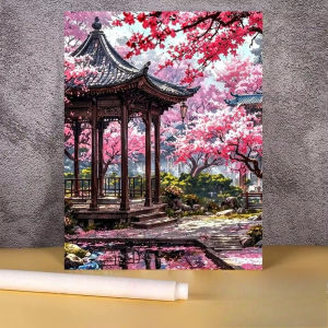 Jigsaw Puzzle 500/1000/1200/2000PCS Chinese Floral Landscape Scenery Art Brain Teaser Puzzle Calming Hobby Gift