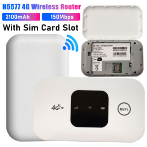 H5577 Wireless Pocket Router 150Mbps 4G LTE Wi-Fi MiFi Modem Portable WiFi Routers 2100mAh Mini Mobile Router With SIM Card Slot