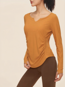 VFU | Ladies Long Sleeve Quick-Drying Sun Protection Workout Top for Winter