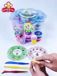 24 Warna Tanah Liat Pemodelan Ultra-ringan Ramah Lingkungan Tanah Liat Siswa Kreatif DIY Plastisin