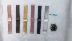 20mm 22mm Strap For Samsung galaxy watch 3 active 2 40 44mm Gear S2 S3 Metal Band huami amazfit gtr bip Huawei GT 2 42 bracelet