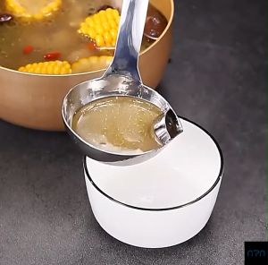 Nipiin by Mitsushi 304 Stainless Steel Separation Oil Filter Oil Trap Filter Hotpot Colander Soup Ladle
