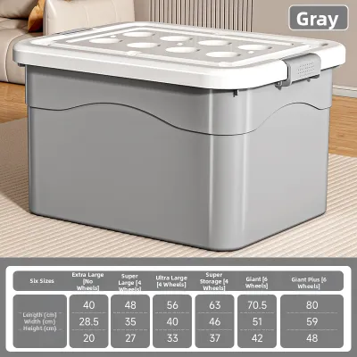 XINGYOU | Large Thick Plastic Storage Box With Lid