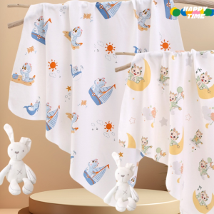 32.5inchx32.5inch Soft and Breathable Cotton Swaddle for Baby Silky Cotton Wrap for Newbron Anti-shock Swaddle Baby Blanket