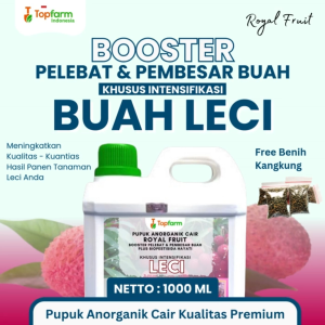Pupuk Leci 1 Liter - Pupuk Agar Tanaman Leci Berbuah Lebat / Booster Supaya Pohon Leci Cepat Berbuah / Pupuk Topfarm
