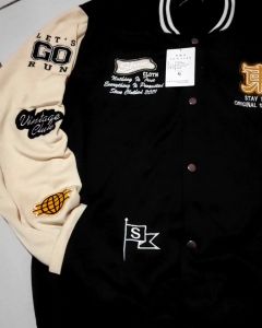 Jaket Bomber Varsity Baseball Full Bordir Terbaru