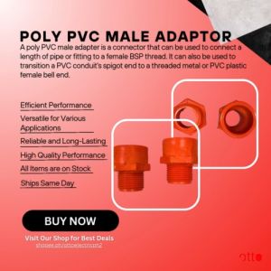 Poly PVC Orange Male Adaptor 3/4\": A Comprehensive Guide