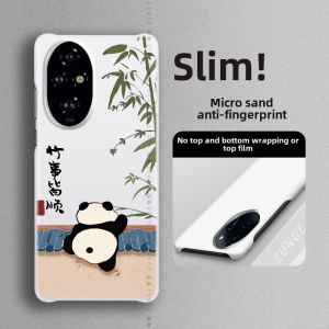 Ultra-Thin Panda Design Phone Case for Honor 100 pro 200 90 Huawei 80 GT New Model Honor Semi-Enclosed Edge Anti-Fall Protection