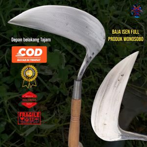 AM19 Arit sabit (Susruk) baja isen sap3 lapis tembus depan belakang wonosobo