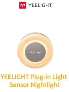 YEELIGHT | Yeelight Plug-in Light Sensor NightLight Mini Sensor Night Light Warm White 2700K Ultra Energy Efficient 0.25W 110-240V EU Plug