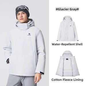 CAMEL | Hooded Fleece Lined Thermal Waterproof Jacket
