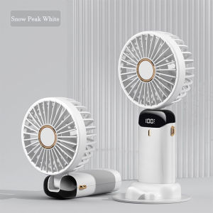 Portable Mini Fan USB charging handheld fan intelligent LED digital display screen multifunctional cooling fan